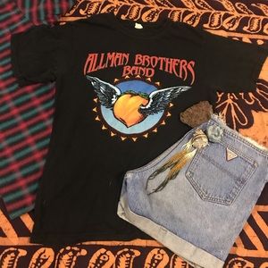 Allman Brothers Band black mushroom tee 🍑